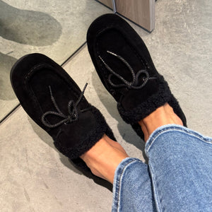 Natūralios odos loaferiai Wool
