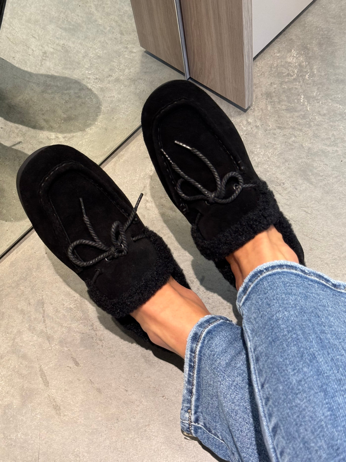 Natūralios odos loaferiai Wool