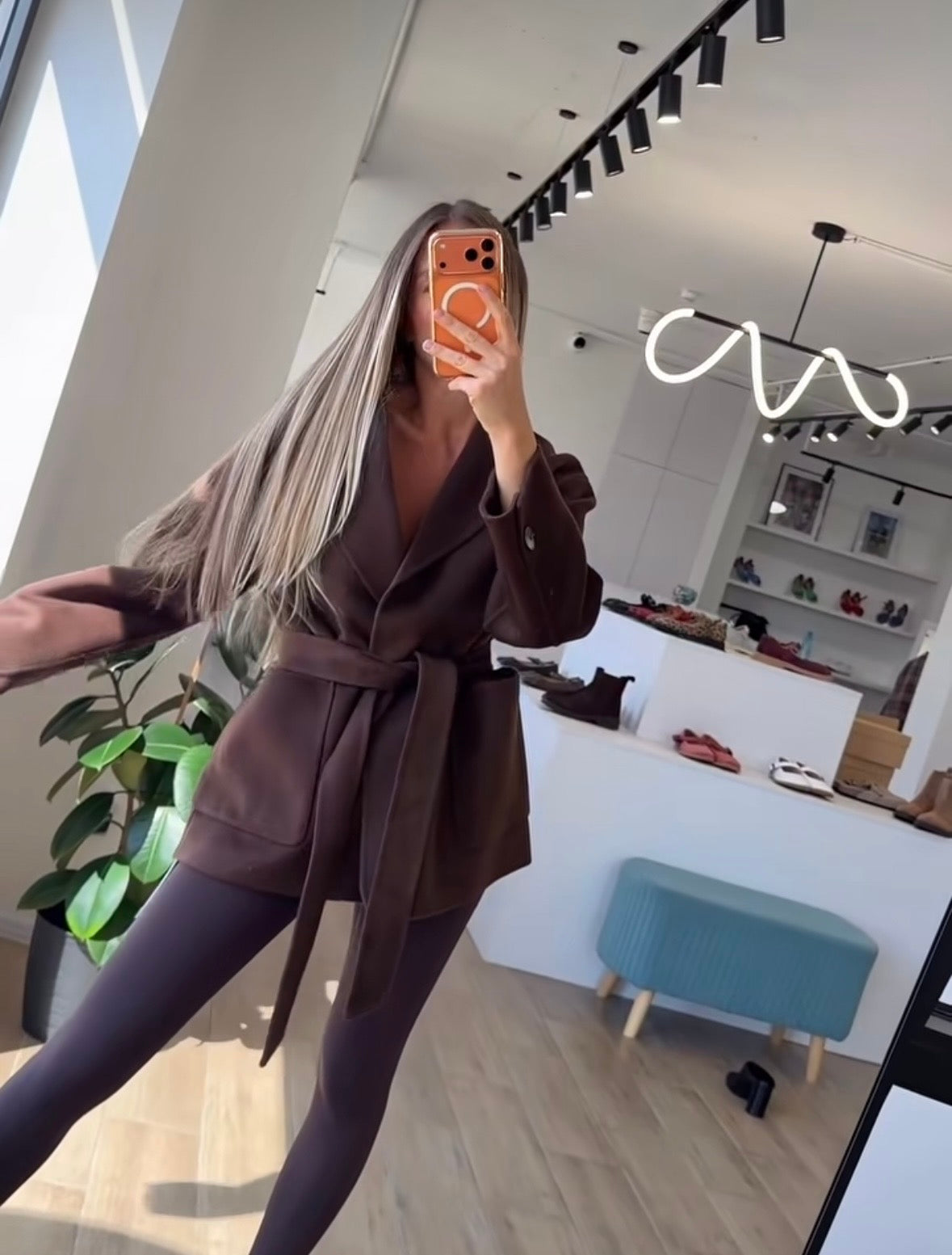 Vilnos paltas Lara Mini Lim