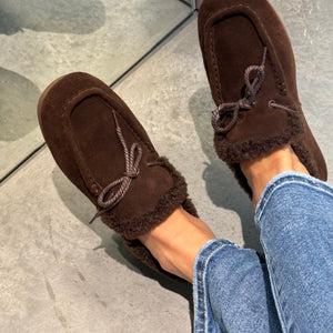 Natūralios odos loaferiai Wool