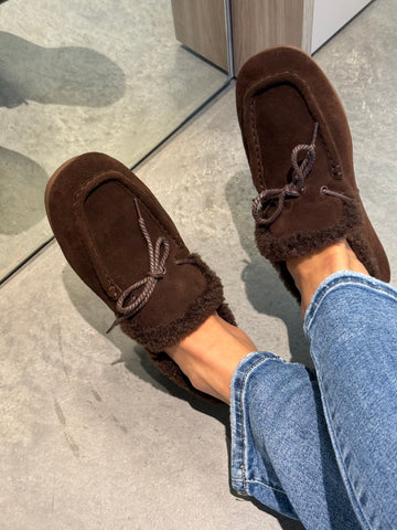Natūralios odos loaferiai Wool