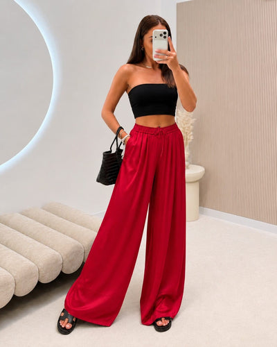 Satino kelnės Leita