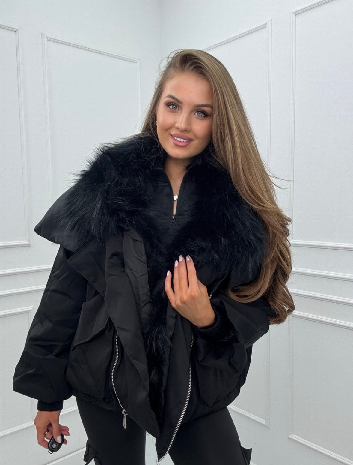 Pūkinė natūralaus kailio striukė Missa