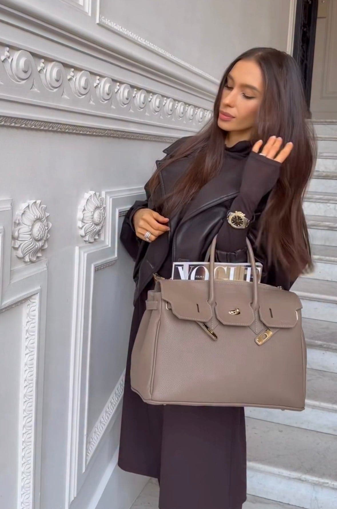 Natūralios odos rankinė Tracy