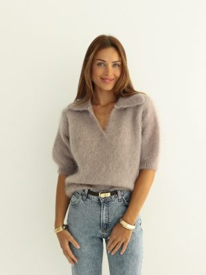 Kampsun Polo kid mohair